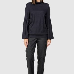 Bluza uni cu mansete late Helmidge marimi 3XL