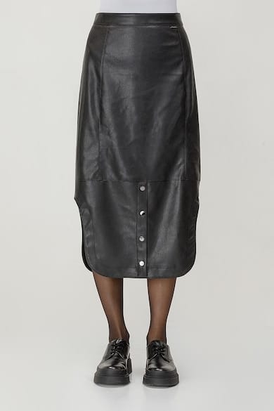 Fusta midi de piele ecologica Helmidge marimi 2XL