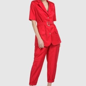 Pantaloni crop cu talie elastica Helmidge marimi 3XL