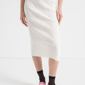 Fusta striata cu slit lateral HUGO marimi 2XL