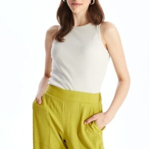 Top slim fit cu aspect striat LC WAIKIKI marimi 3XL