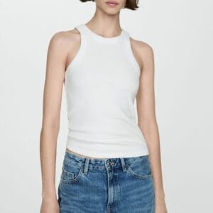Top uni din amestec de bumbac Boni Mango marimi 3XL