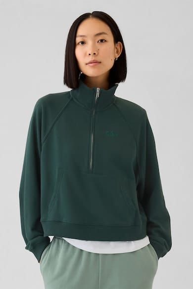 Bluza de trening cu fermoar scurt si maneci raglan GAP marimi 2XL