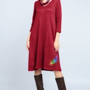 Rochie  A line  midi