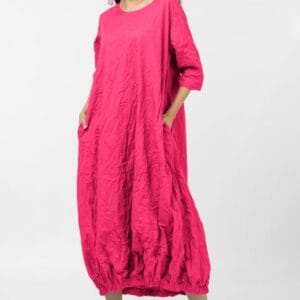Rochie lunga gogosar din vascoza sifonata