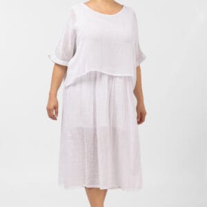 Rochie suprapusa cu bluza plasa