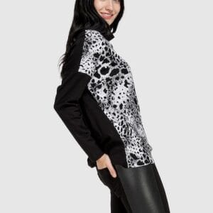 Bluza cu animal print Helmidge marimi 3XL