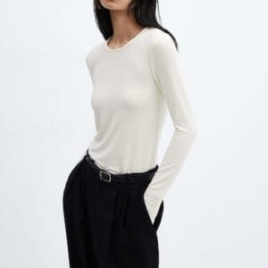 Bluza cu decolteu rotund Lucy Mango marimi 3XL
