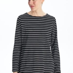 Bluza cu dungi si decolteu rotund LC WAIKIKI marimi 3XL