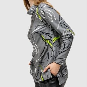 Bluza cu model abstract Helmidge marimi 3XL