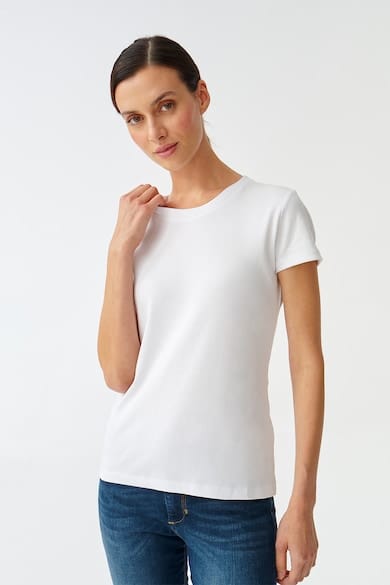 Tricou de bumbac cu decolteu rotund Tatuum marimi 3XL
