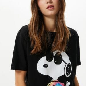 Tricou de bumbac cu imprimeu Snoopy KOTON marimi 3XL