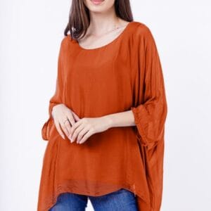 Bluza din matase naturala in colturi