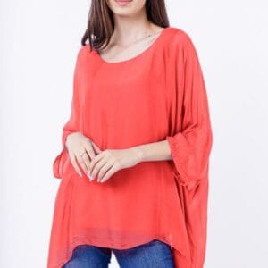 Bluza din matase naturala in colturi