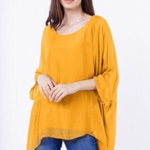 Bluza din matase naturala in colturi