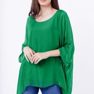 Bluza din matase naturala in colturi