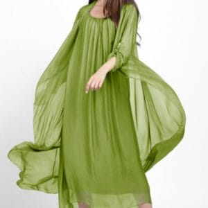 Compleu cu rochie si blazer din matase naturala