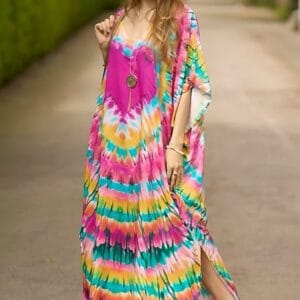 Rochie boema de plaja lunga oversize