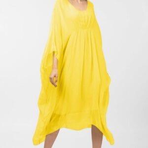 Rochie galben intens in colturi