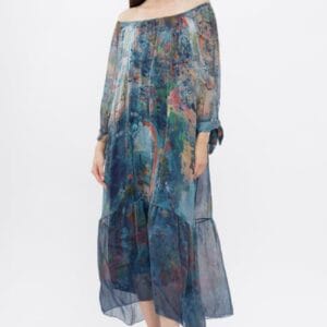 Rochie lunga din matase naturala