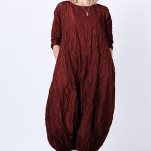 Rochie lunga gogosar din tafta cu memorie