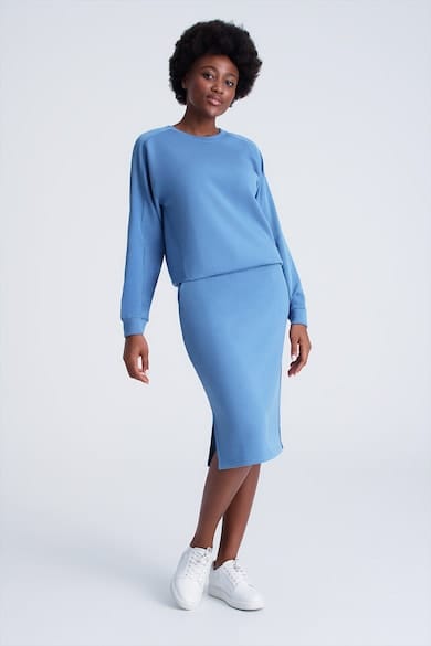 Fusta midi cu slituri laterale GreenPoint marimi 2XL