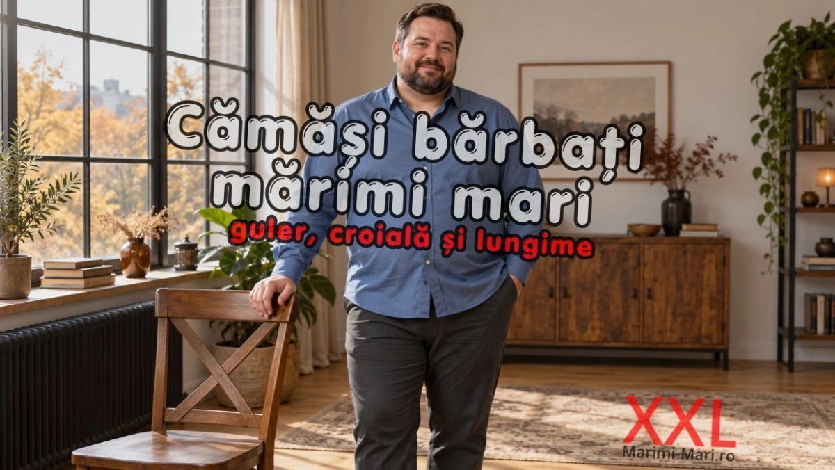 Cămăși pentru bărbați în mărimi mari: cum alegi fără să te strângă la abdomen