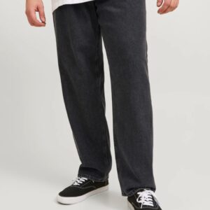 Blugi bărbați mărimi mari Jack & Jones gri inchis