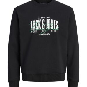Bluză bărbați mărimi mari Jack & Jones negru
