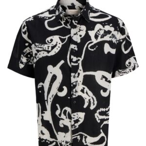 Cămașă bărbați mărimi mari Jack & Jones negru