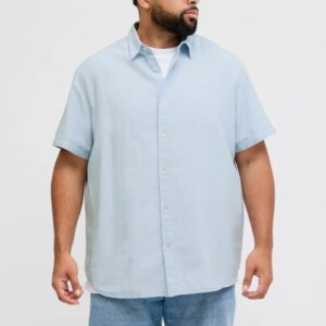Cămașă bărbați mărimi mari Jack & Jones albastru