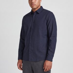 Cămașă bărbați mărimi mari Jack & Jones bleumarin inchis