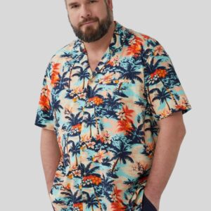 Cămașă bărbați mărimi mari s.Oliver multicolor