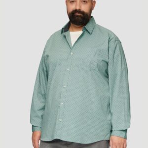 Cămașă bărbați mărimi mari s.Oliver verde deschis