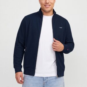 Cardigan bărbați mărimi mari Jack & Jones bleumarin inchis