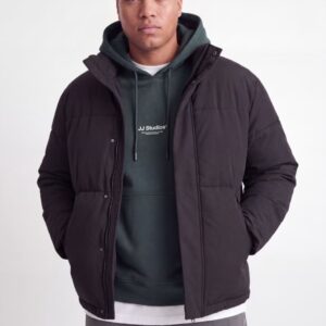 Geacă bărbați mărimi mari Jack & Jones negru