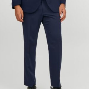 Pantaloni bărbați mărimi mari Jack & Jones bleumarin inchis