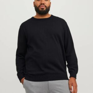 Pulover bărbați mărimi mari Jack & Jones negru
