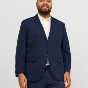 Sacou bărbați mărimi mari Jack & Jones bleumarin inchis