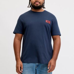 Tricou bărbați mărimi mari Jack & Jones bleumarin inchis