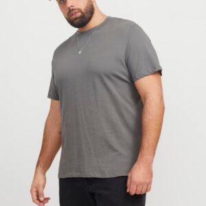 Tricou bărbați mărimi mari Jack & Jones gri