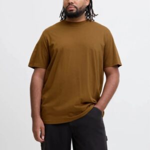 Tricou bărbați mărimi mari Jack & Jones maro