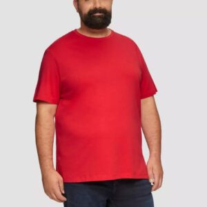 Tricou bărbați mărimi mari s.Oliver rosu