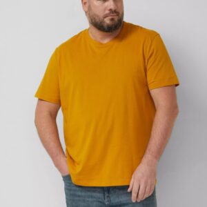 Tricou bărbați mărimi mari s.Oliver galben inchis