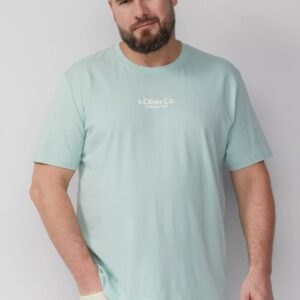 Tricou bărbați mărimi mari s.Oliver verde menta