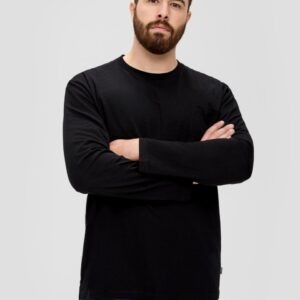 Tricou bărbați mărimi mari s.Oliver negru