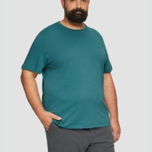 Tricou bărbați mărimi mari s.Oliver verde petrol