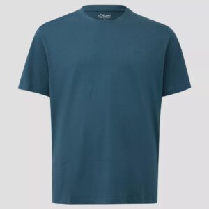 Tricou bărbați mărimi mari s.Oliver albastru