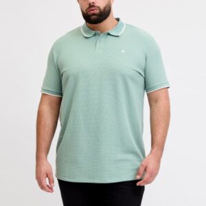 Tricou polo bărbați mărimi mari Jack & Jones verde deschis