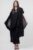 Blazer elegant, usor creponat, cu rever dublat cu voal negru mărime mare
